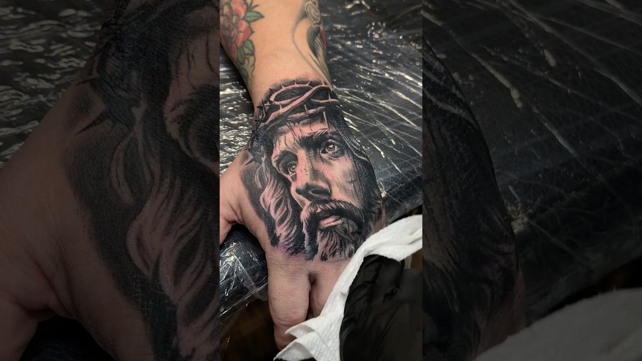 Jesus tattoo🙏 #tattoo #tattoodesigns #jesustattoo
