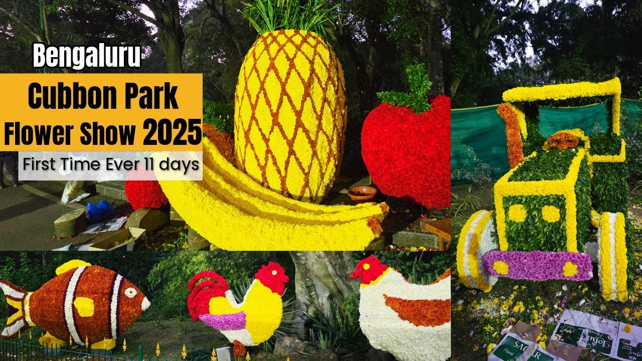 Cubbon Park Flower Show 2025 Full Tour | First-Ever 11-Day Event | Dates, Attractions & Entry Fee