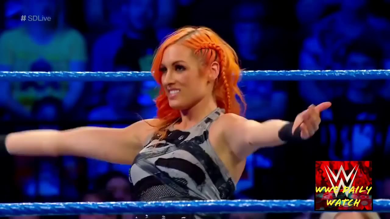 Smackdown Intergender Match  #Becky Lynch  #James Ellsworth
