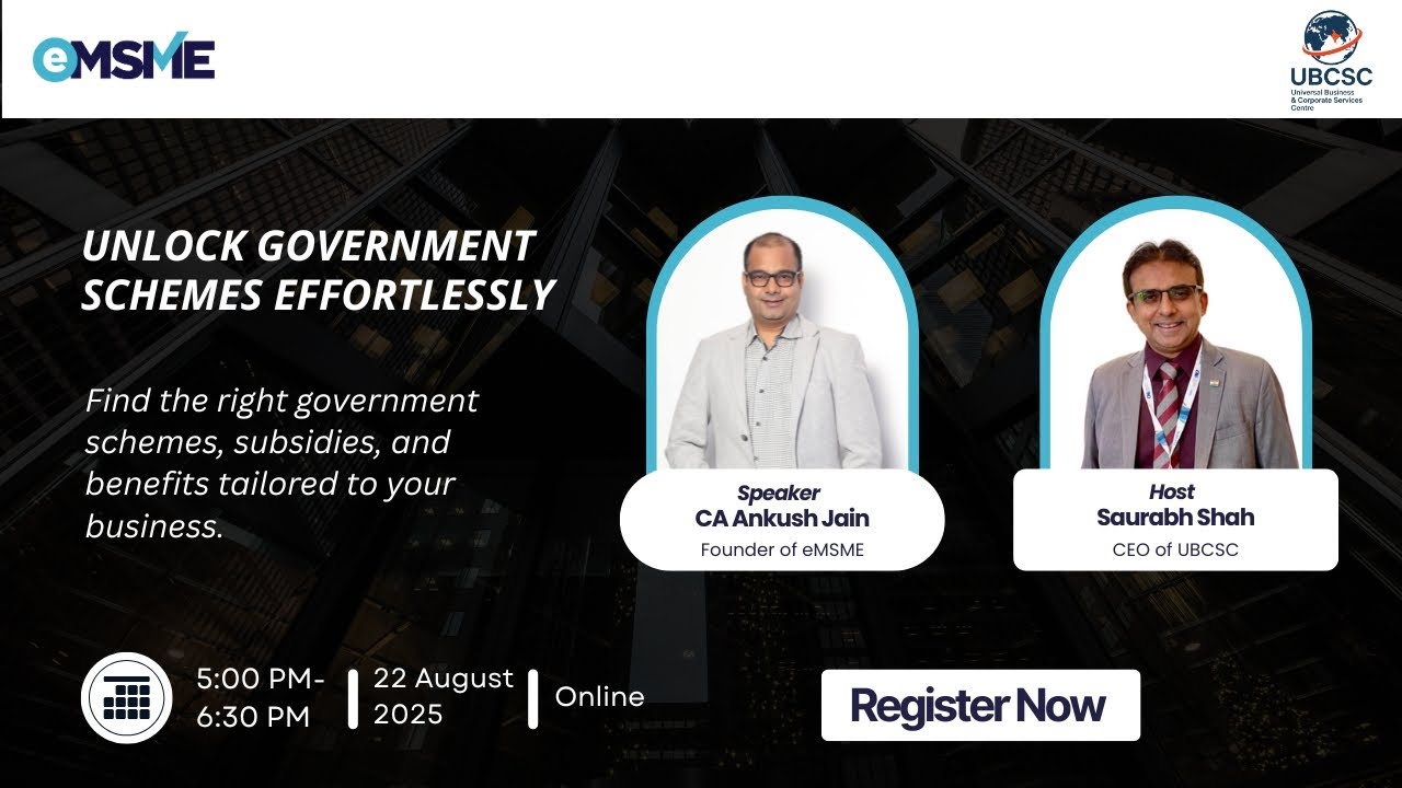 Unlock Government Schemes for Your Business &ndash; Webinar Replay 🚀