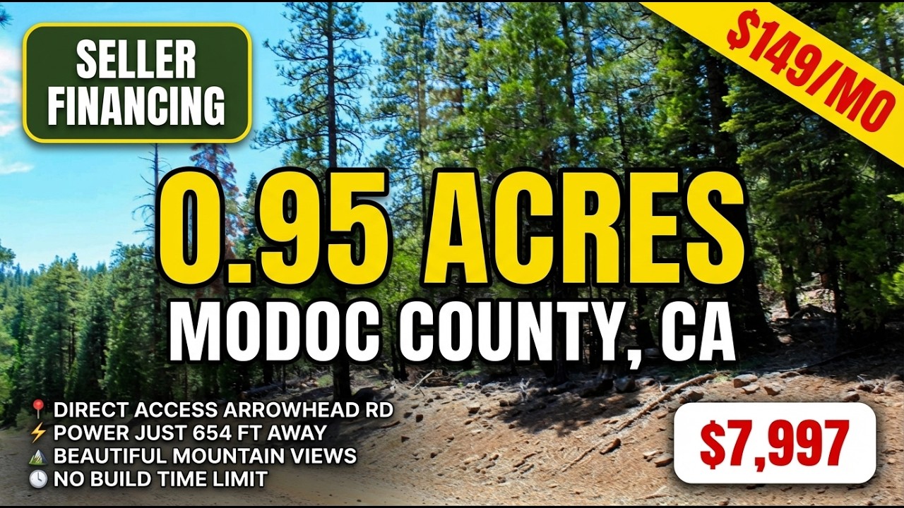 0.953 Acre Pine Forest Retreat in California Pines | For Sale & Seller Financing - $299 Down! 24038
