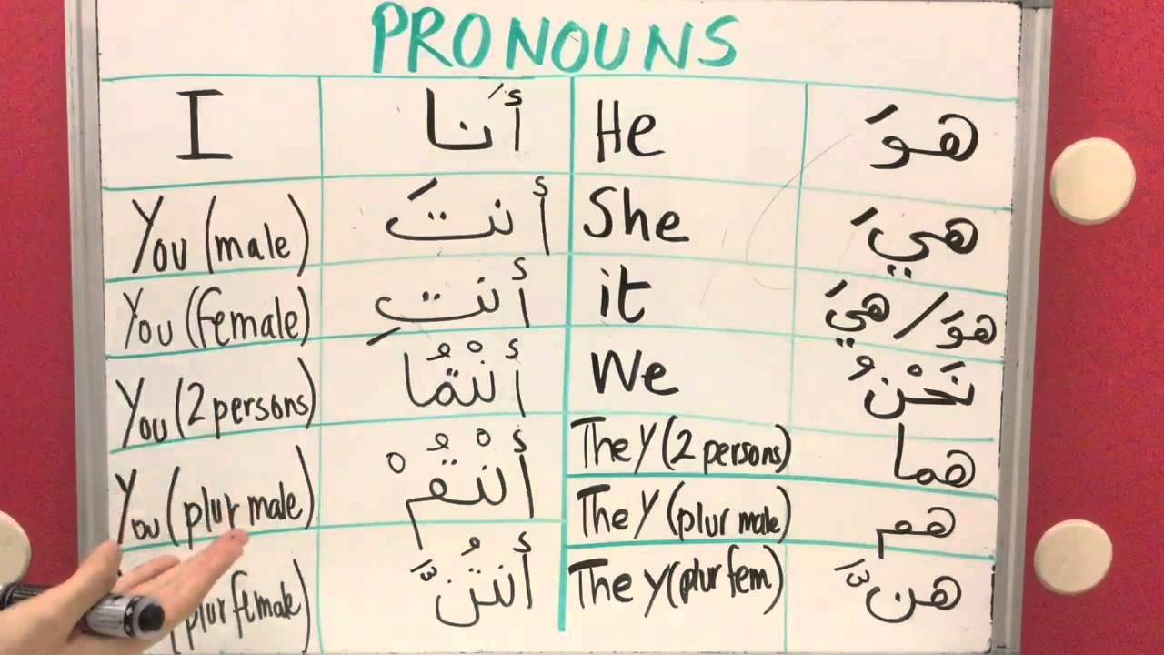 Arabic Pronouns (lesson 8) - الضمائر العربية