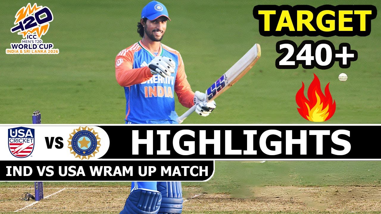 India Vs USA ICC CRICKET World Cup Warm Up Match Highlights 2026 | IND VS USA Highlights