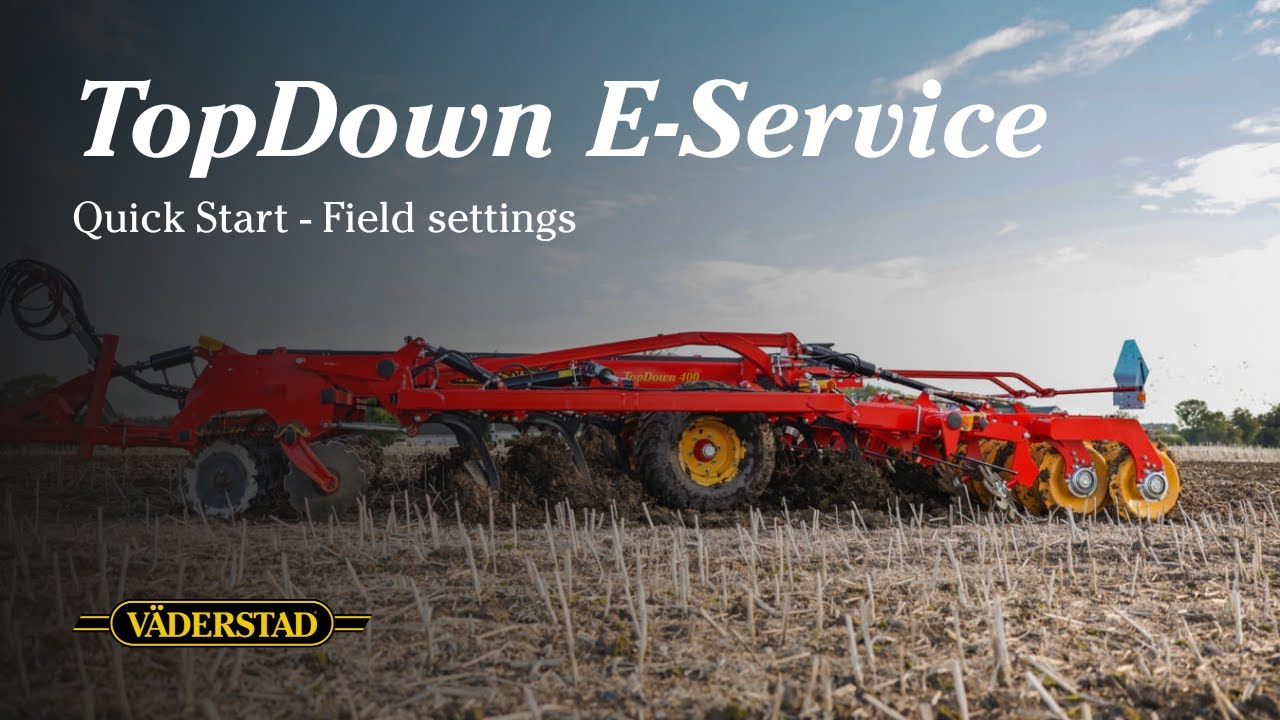 TopDown 400-700 with E Services Quick Start - Field settings