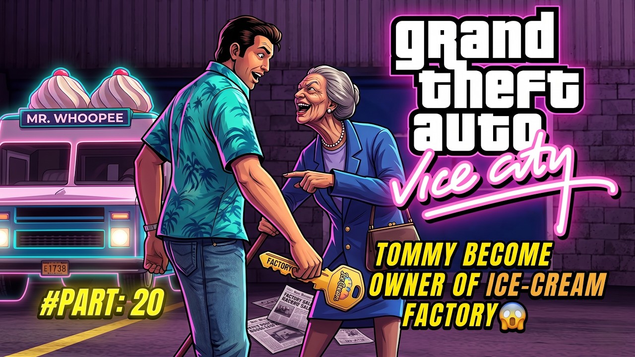 Ice Cream Man Tommy🤩Part:20 Bought Whoopee Ice cream Van Factory😲@GamerMafiaOfficial #gta #vicecity