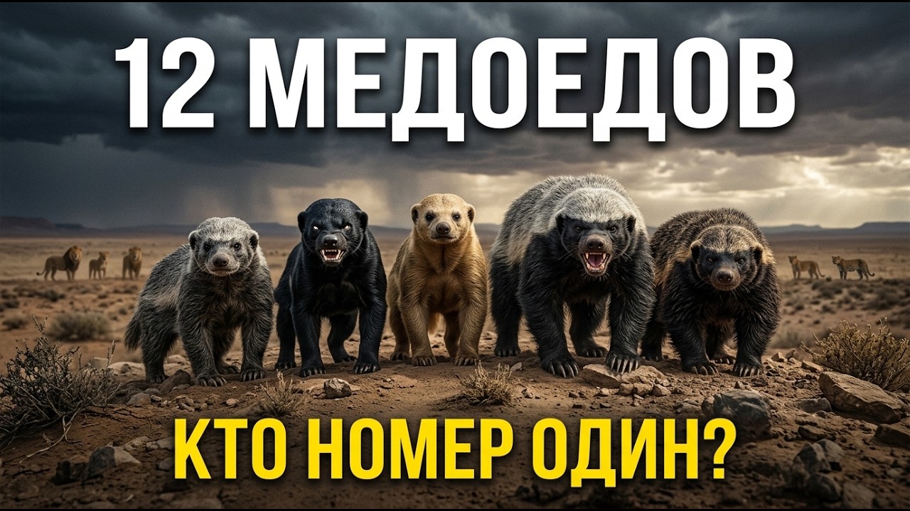 12 подвидов МЕДОЕДА, о которых вы не знали: Кто на самом деле царь зверей?