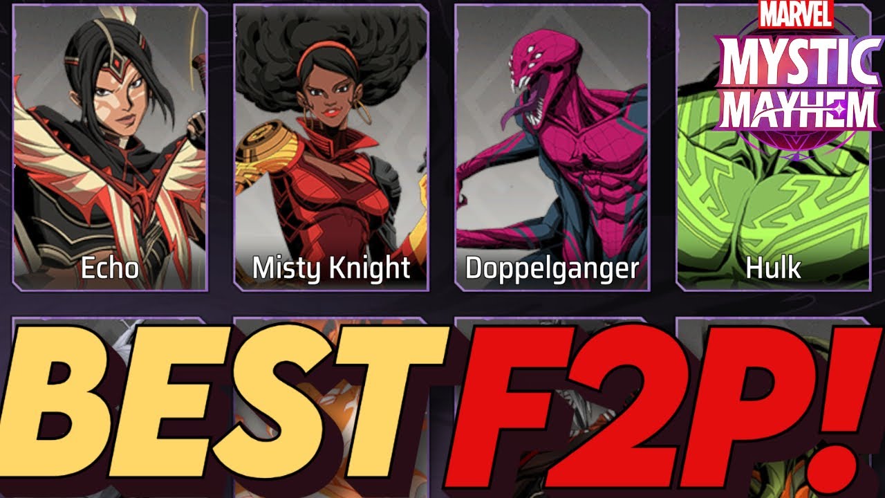 ABSOLUTE BEST F2P Characters For EVERY GAME CONTENT! Marvel Mystic Mayhem