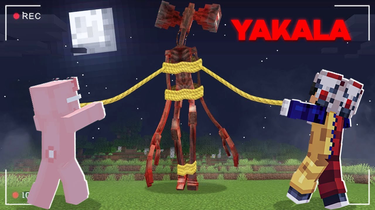 Minecraft'ta DEVASA KORKUNÇ SİREN KAFAYA karşı Hayatta Kaldım...