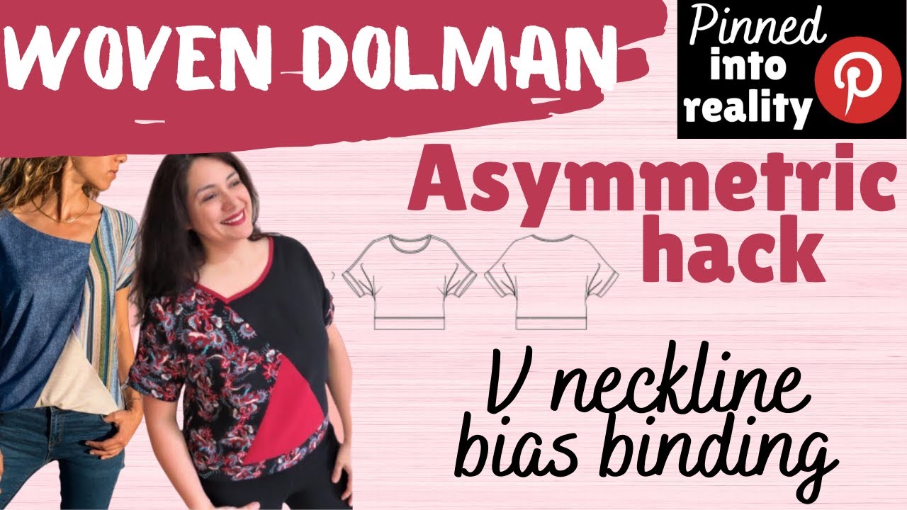 How to color block and bind a V neckline. Pinned into Reality: Melrose top hack (Itch to Stitch).