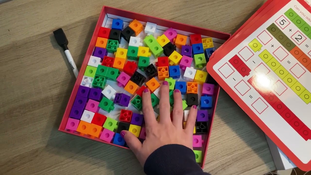 A Homeschool mom of 2 reviews these Math Linking Cubes
