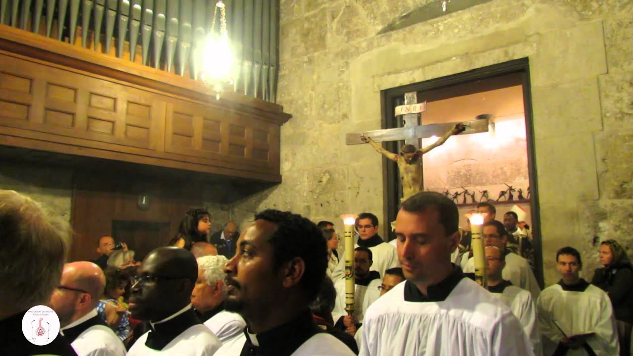 Good Friday at the Holy Sepulchre in Jerusalem: Offerrimus [18.4.14]