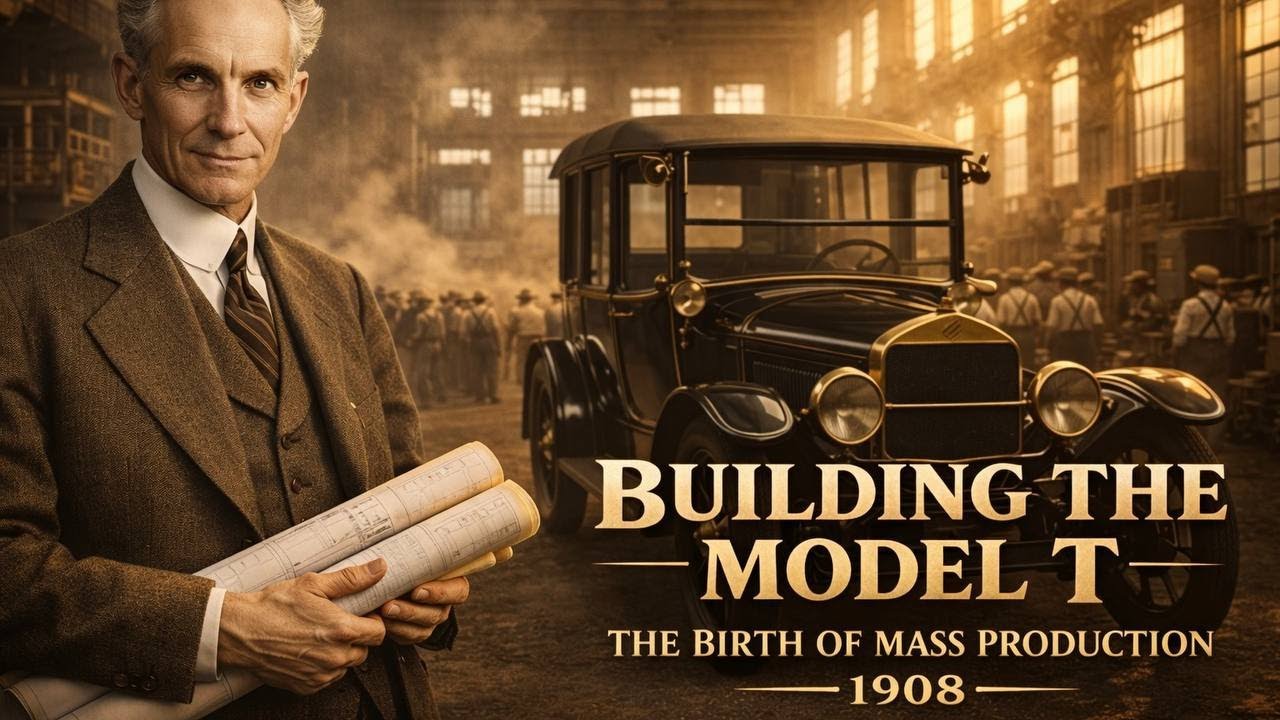 How the Ford Model T Was Built (1908) | The Birth of Mass Automobile Manufacturing