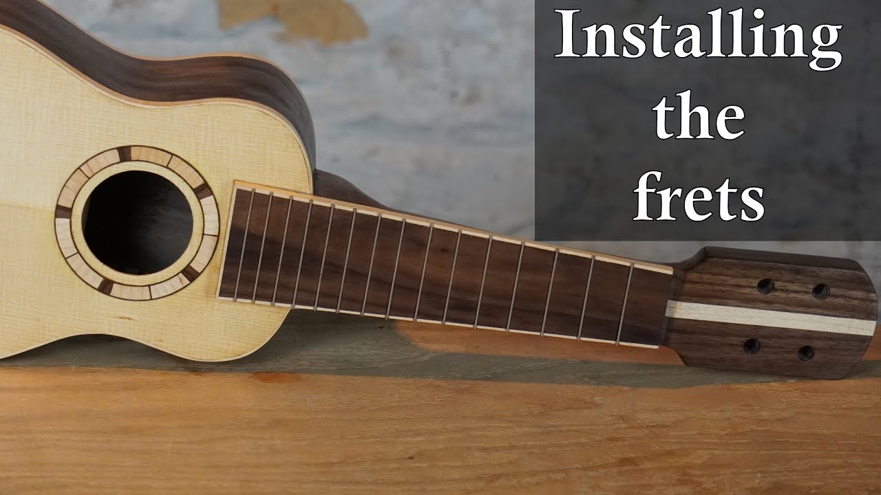 Installing frets on the soprano ukulele
