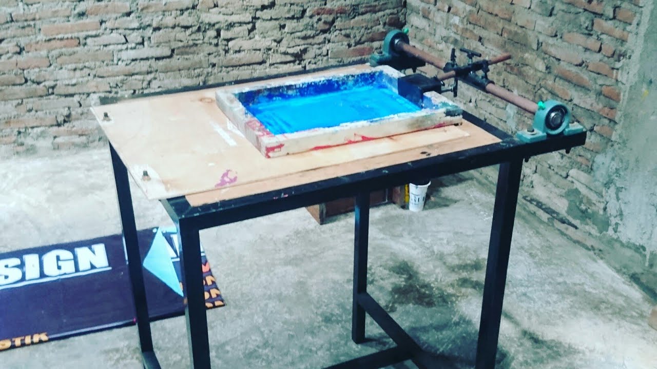 Meja sablon kaos single