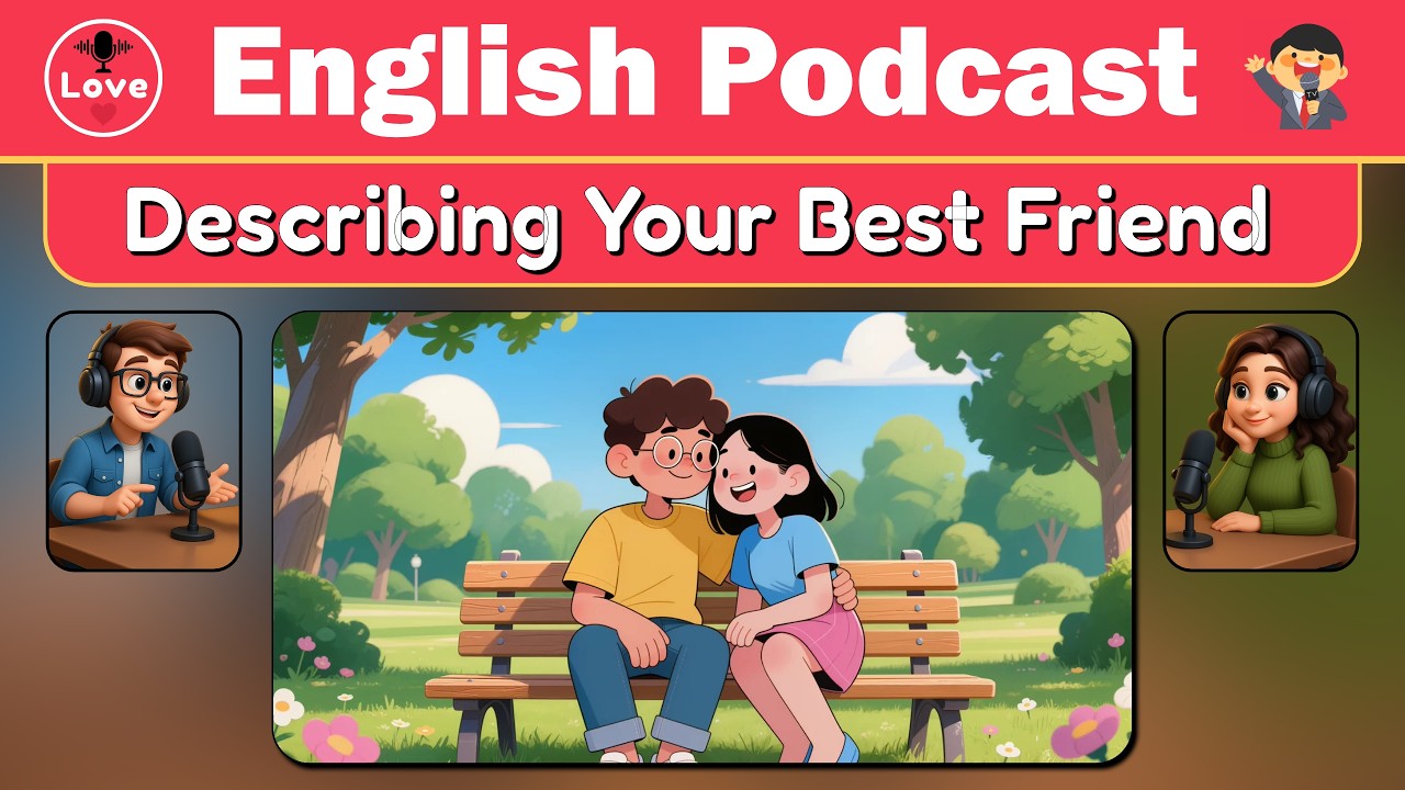 Describing Your Best Friend for Beginners | Real English Conversation & Listening Practice
