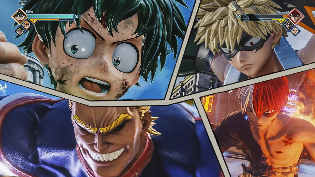 All Boku no Hero Academia Characters Ultimate Attacks & Transformations - JUMP FORCE (4K)