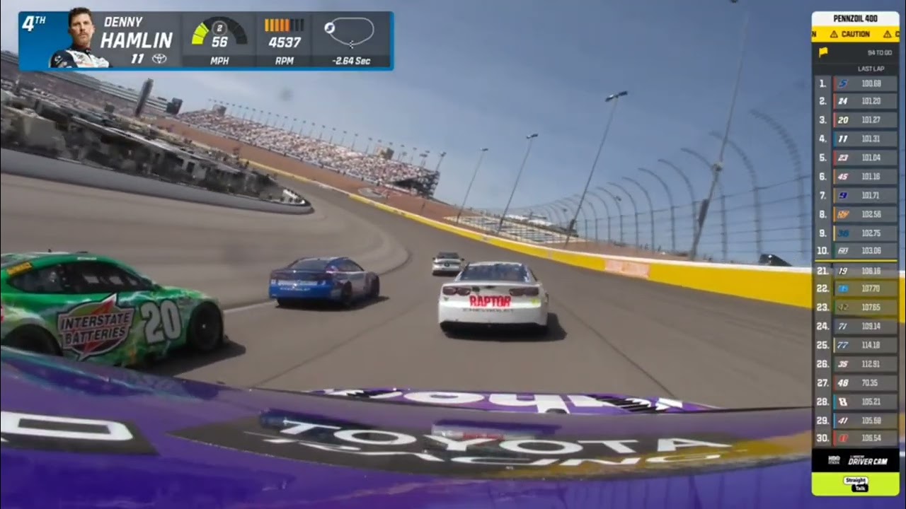 2026 NASCAR Cup Las Vegas - #11 Denny Hamlin P1 Finish Onboard