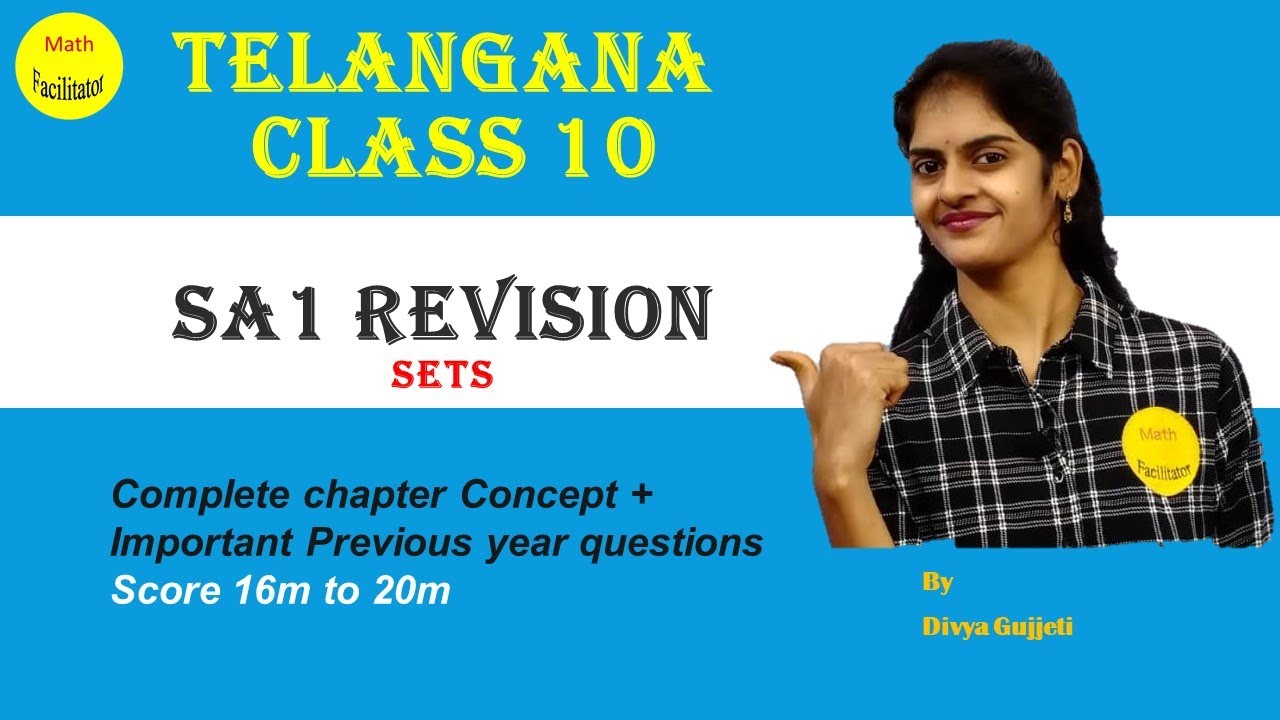 Class 10 | SA 1 Revision | Sets | Telangana | Important questions