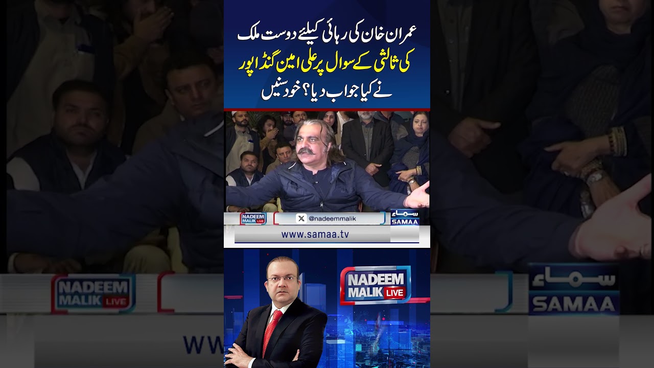 Gandapur Responds to Mediation Question on Imran Khan&rsquo;s Release | Samaa TV