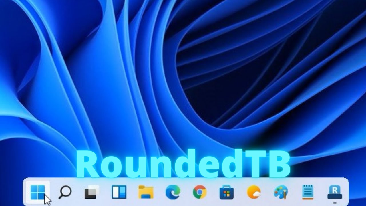 RoundedTB - the floating taskbar in Windows 11! Dock in Windows 11! Rounded taskbar!