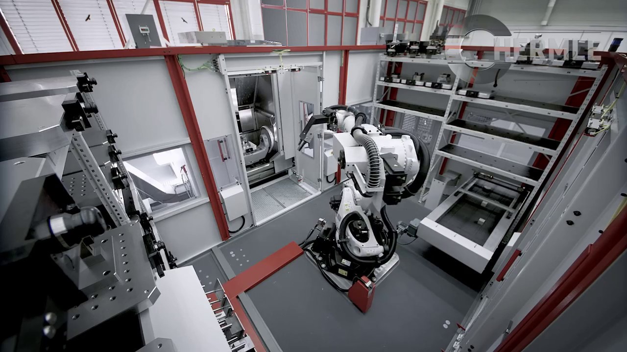 Robotersystem RS 2 Kombi mit integriertem Kanban-Speicher