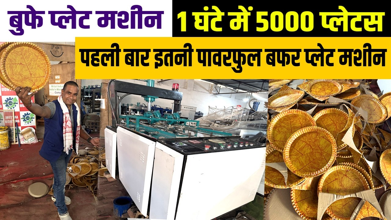 Automatic Buffet Plate Making Machine जो 5000 Buffet plate 1 घंटे में तैयार कर देगी 🔥Business Ideas