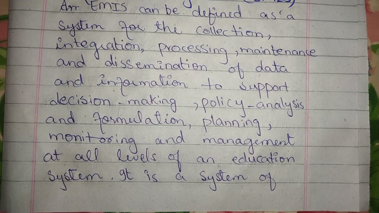 what is education management and education management information system (EMIS)..