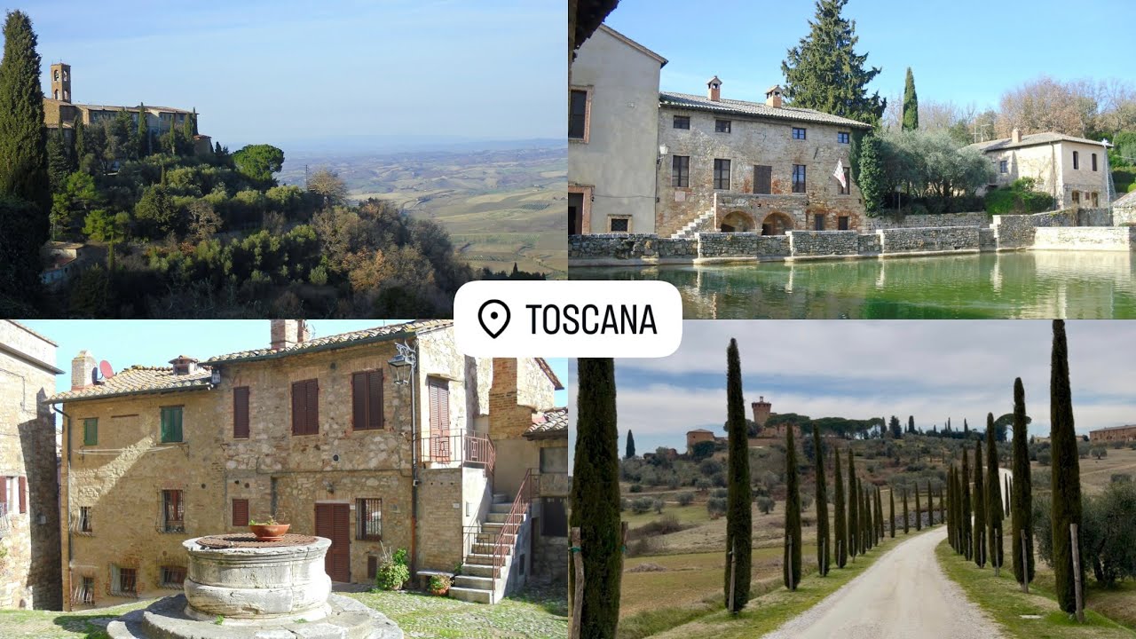 Toscana, Italia - Montepulciano, Montalcino, San Quirico d'Orcia...