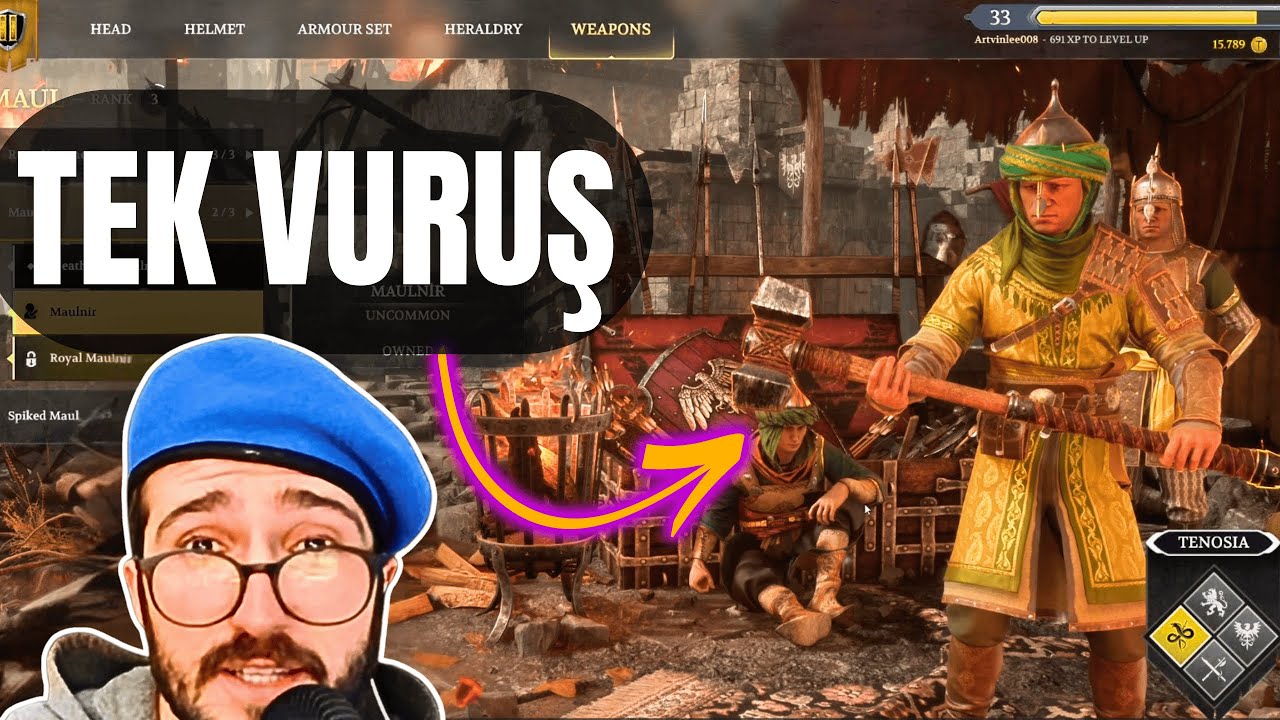TEK ATAN SİLAH TOKMAK 👉MAUL👈| Chivalry 2 | En Güçlü Silah Yoksa Bu Mu?
