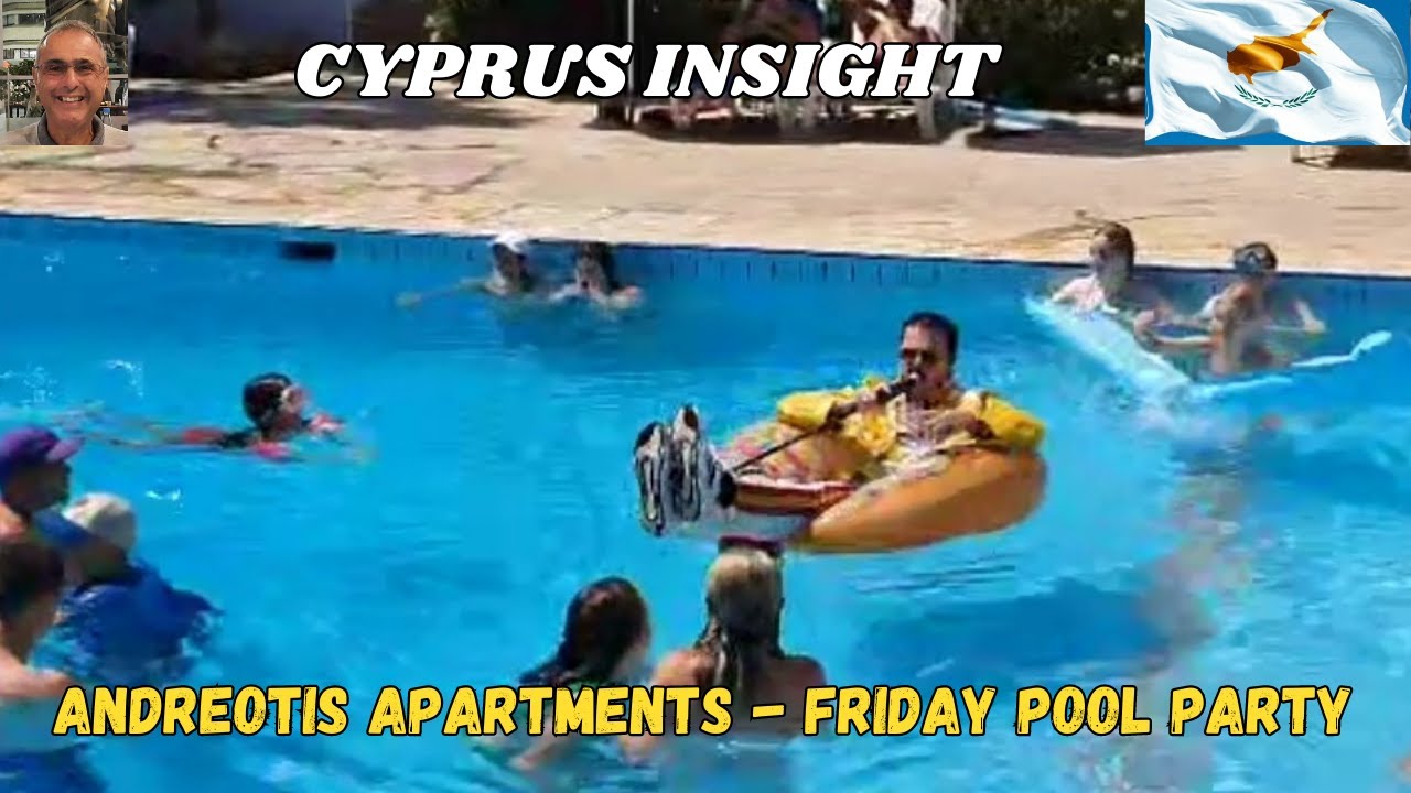 Pool Party, Andreotis Apartments, Protaras Cyprus - Freddie Mercury Tribute.