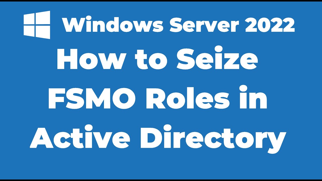 39. Как получить роли FSMO в Active Directory | Windows Server 2022
