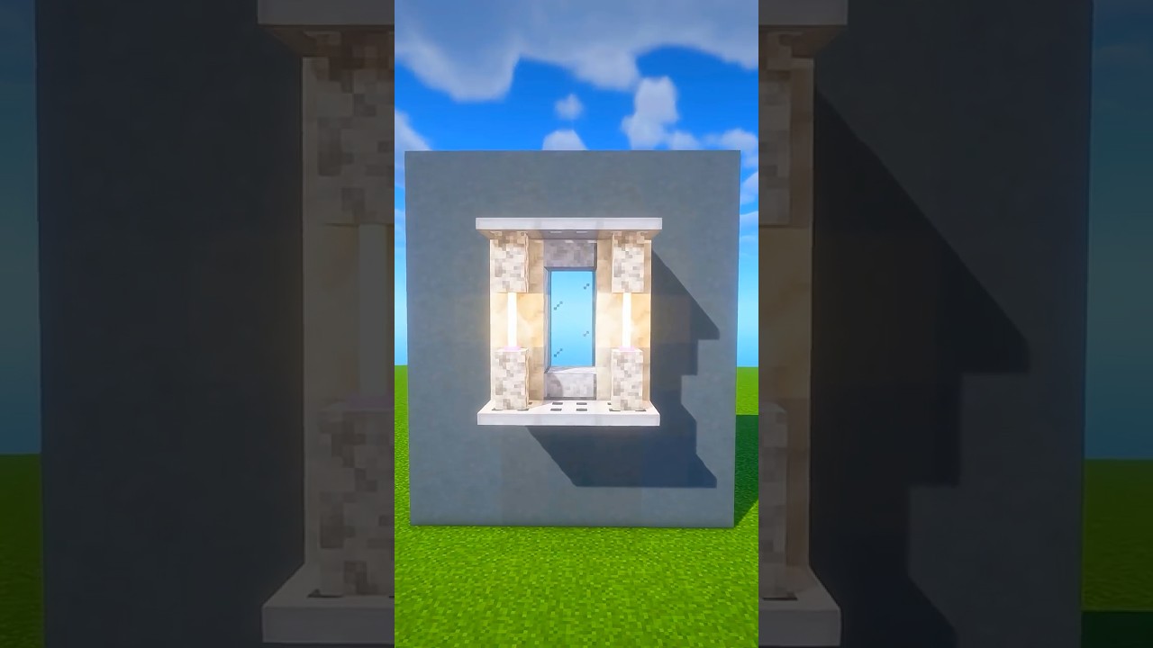 Minecraft White Window Arch🦢
