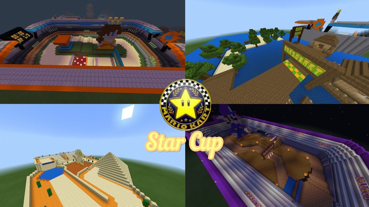 Mario Kart In Minecraft-Star Cup