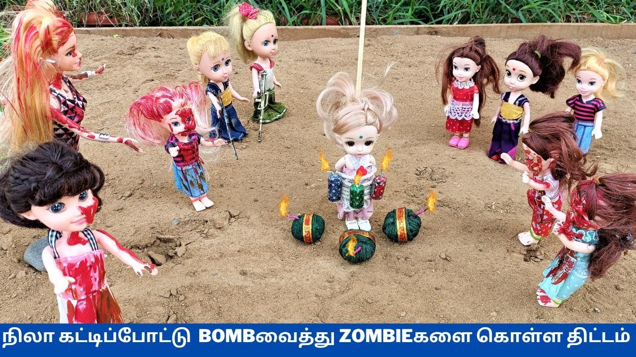 நிலா கட்டிப்போட்டு  BOMBவைத்து zombieகளை கொள்ள திட்டம்  | #thelittlecookdorabora