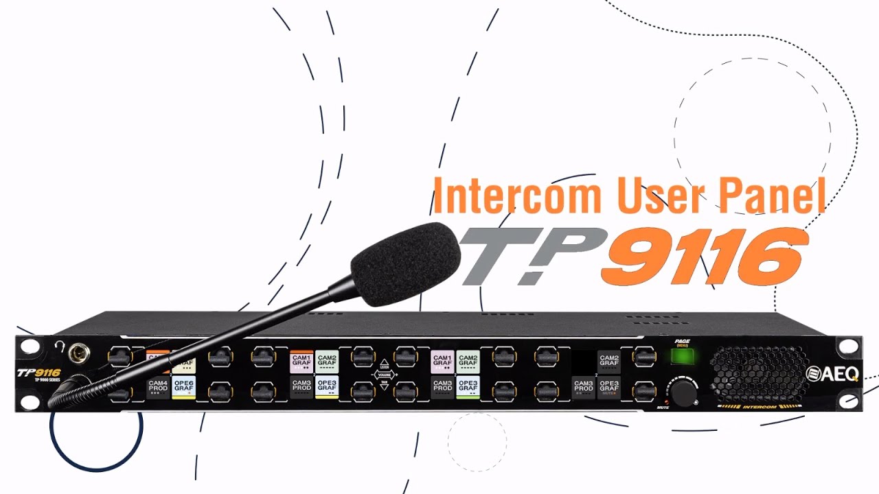 AEQ TP9116 | Intercom User Panel