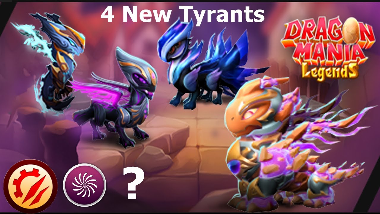4 New Tyrants dragon image and possible elements | Custos Regius Tyrant event | Tyrant event Details