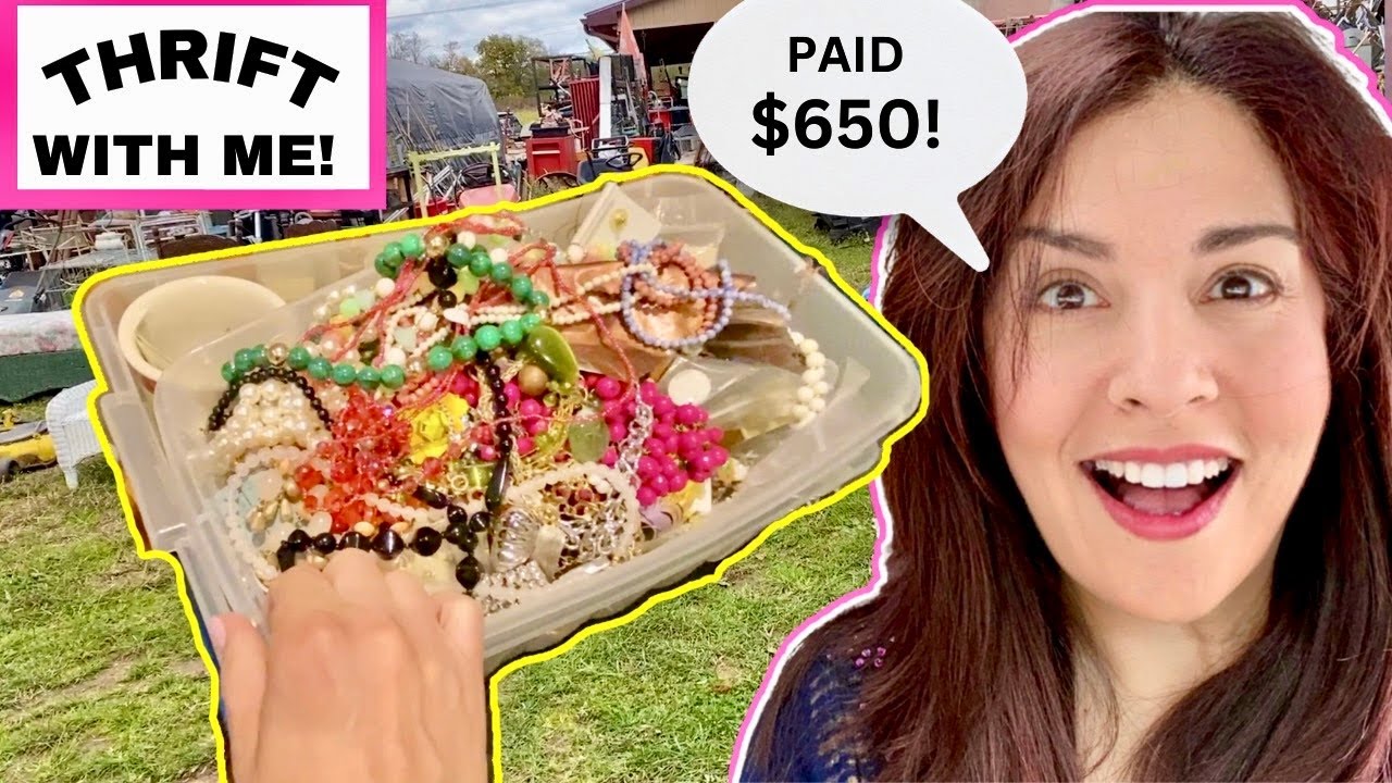 $650 For Vintage Jewelry At A Closed Antique Store! 34 Valuable Rare Jewels! Thrift With Me!