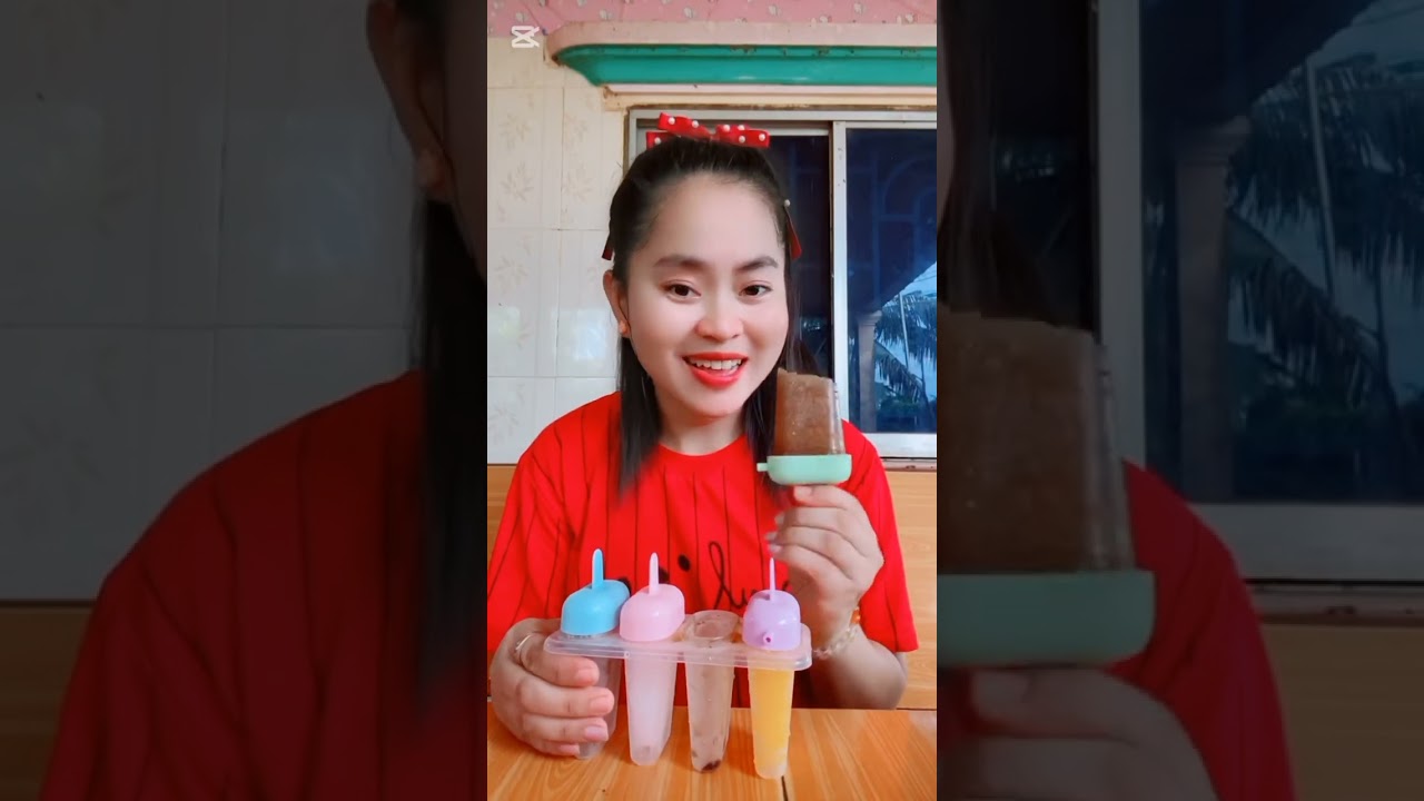 ធ្វេីការ៉េម៤រសជាតិឆ្ងាញ់ណាស់😋