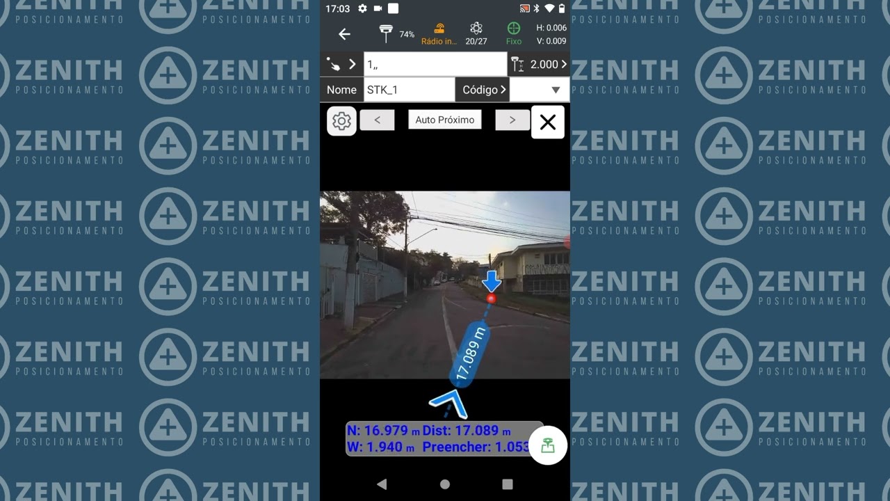 Locação de Ponto AR no SG20 | Piquetagem em Realidade Aumentada GNSS