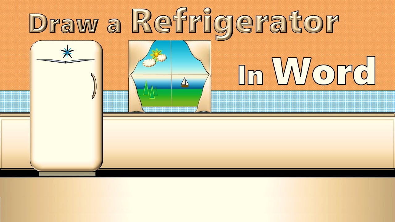 Draw a Fridge in Word Using Only Shapes!