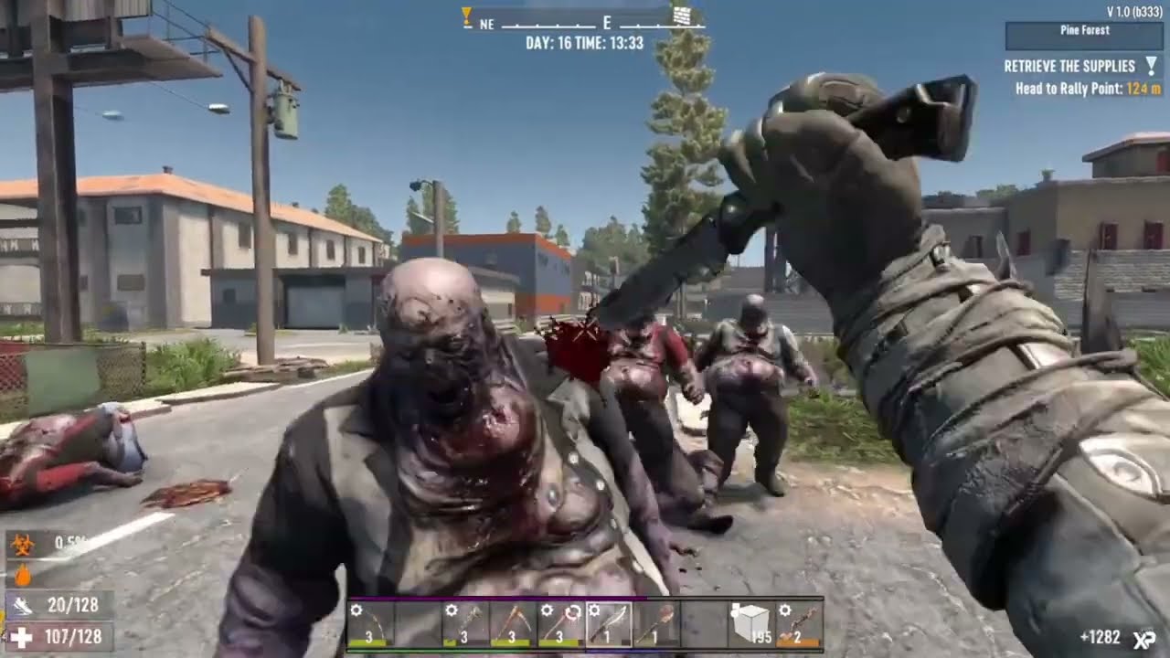 Random Zombie Horde - 7 Days To Die  #7d2d