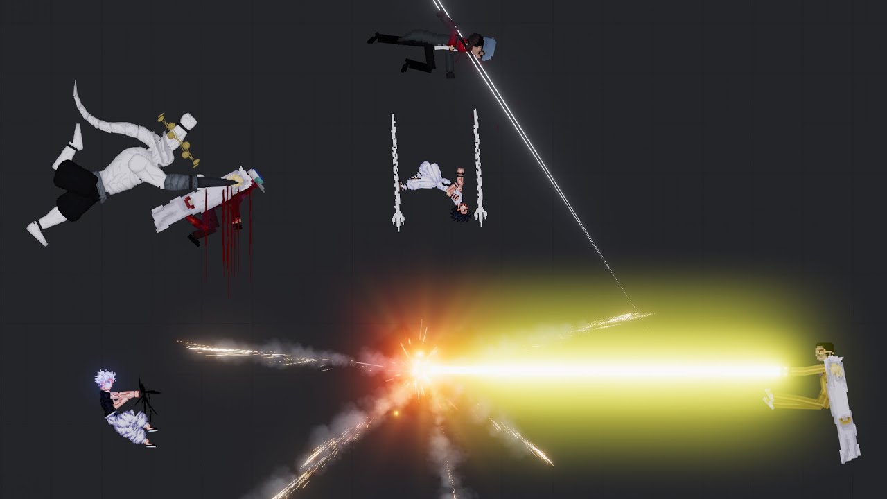 Gojo and Sukuna vs The Admirals┃People Playground