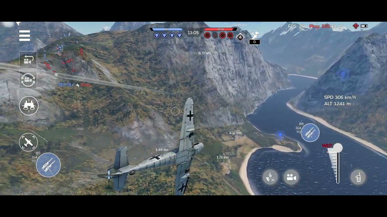 Tried Air Battle in War Thunder Mobile (I know I suck at this don't be mad 😭🙏)