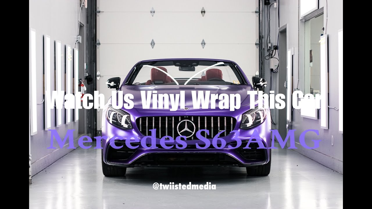 Watch Us Vinyl Wrap This Mercedes AMG S63 COUPE - SATIN METALLIC PURPLE | Avery Dennison