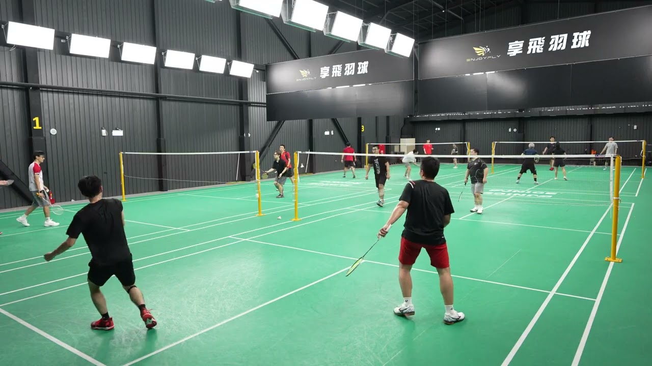 【敲框早安羽球隊】 子玄 展哥 VS 康哥 我  20260227-7