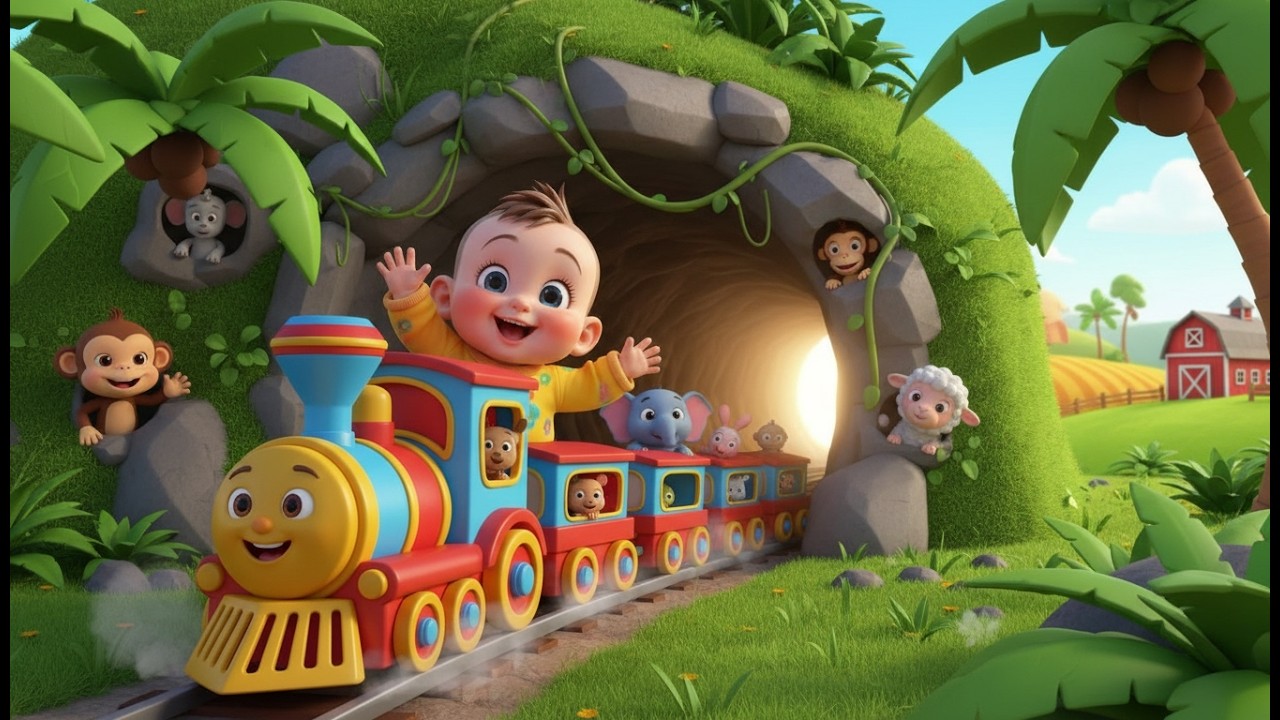 Canción Infantil del Tren 🚂 Paseo en Tren Choo Choo Música para Niños y Bebés