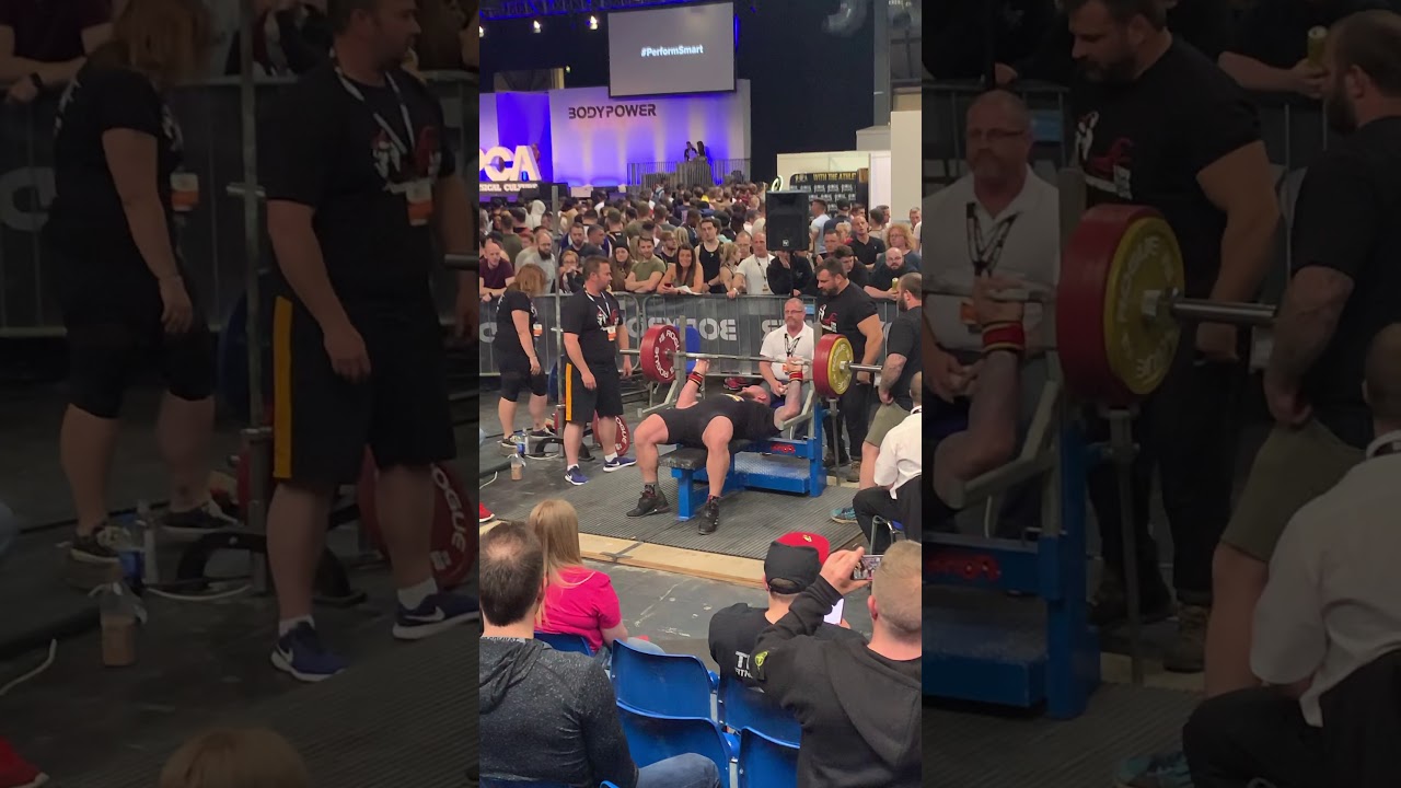 255kg/561lbs Bench Press - Tom Price - Powerlifter & Strongman @BPU British Championship 2019