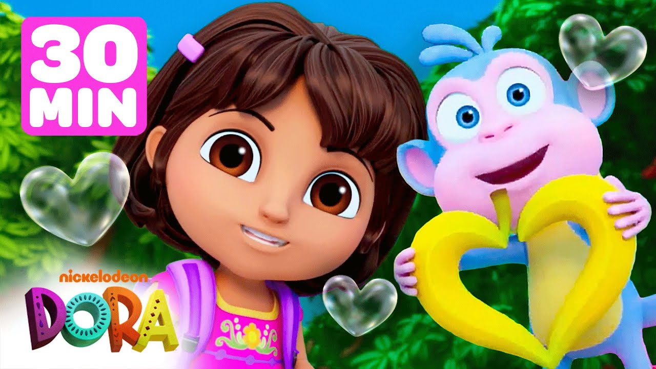 Dora's Valentine's Day Adventures! ❤️ w/ Boots | 30 Minutes | Shimmer and Shine