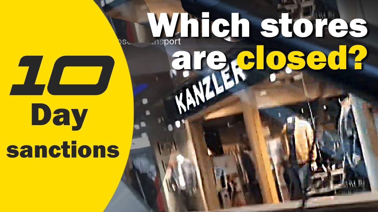 Russia. March 6, 2022 - Shopping mall, H&M closed, Transport