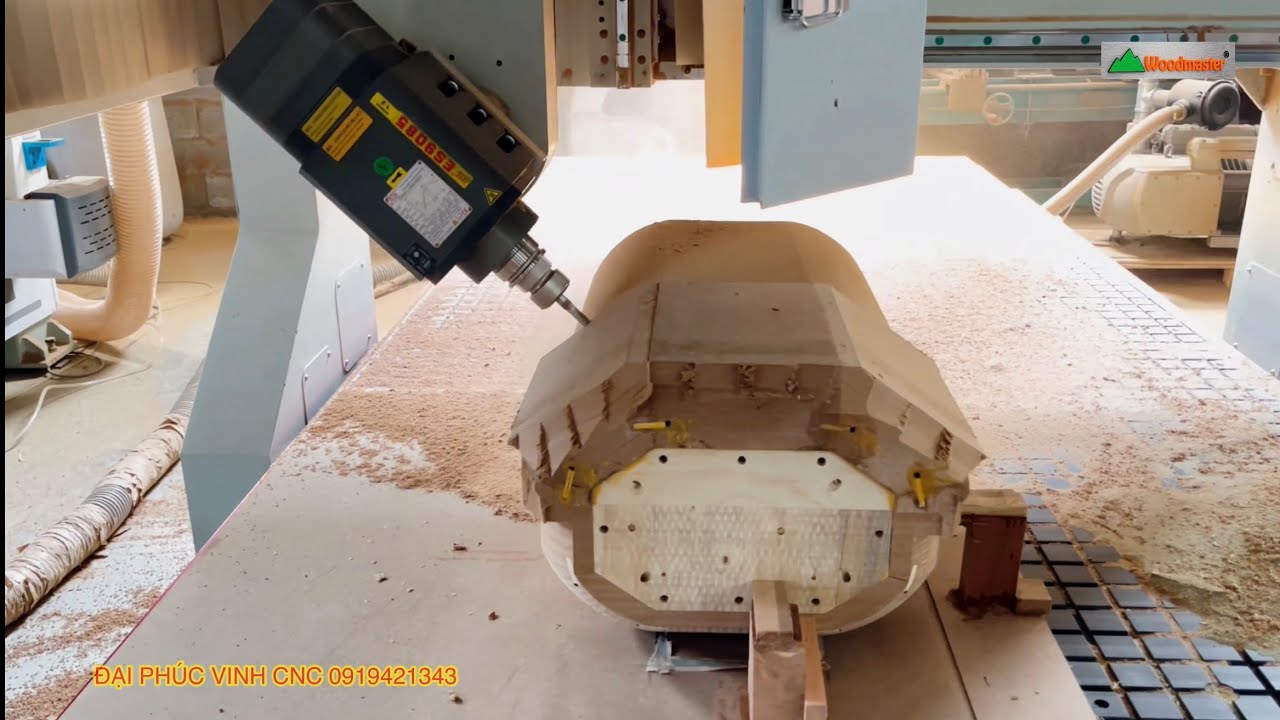 Máy Cnc trung tâm 3d 5 trục thay giao tự động gia công khuôn mẫu 